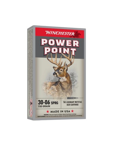 Bala Winchester Power Point Cal. 30-06 150 GR.