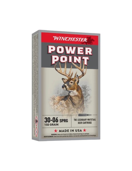 Bala Winchester Power Point Cal. 30-06 150 GR.