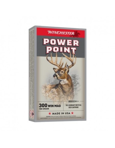 Bala Winchester Power Point Cal. 300 Win Mag 180 GR.